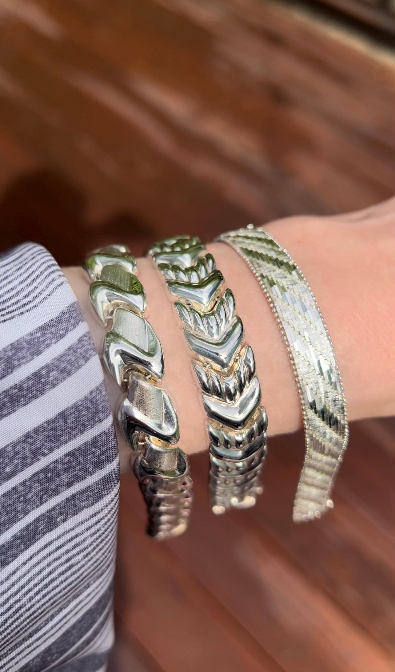 Purple Boulder Opal Bracelet Sterling and Fine Silver Solid Australian Boulder Opal