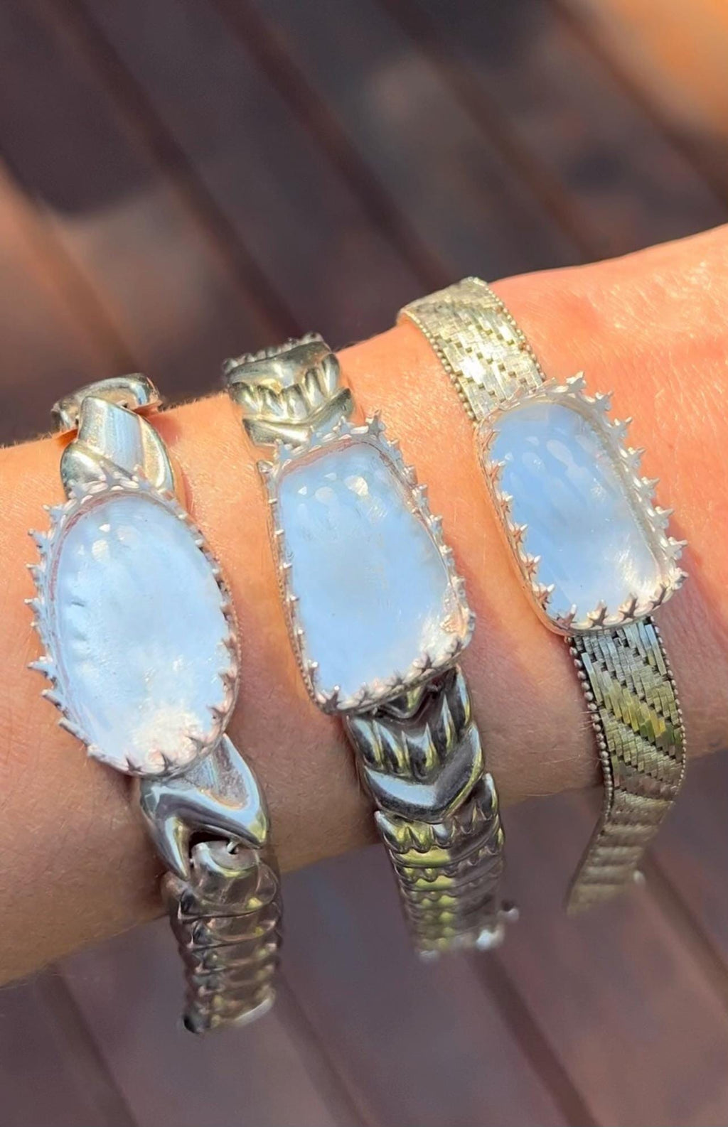 Purple Boulder Opal Bracelet || Beautiful Sterling Silver Opal Bracelet || Australian Boulder Opal Bracelet